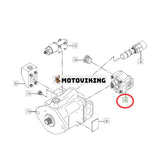 AP2D36 Pilot Kugghjulspump 4472007 för Hitachi Grävmaskin ZX70 ZX75UR ZX75UST ZX80LCK ZX85US-HCME