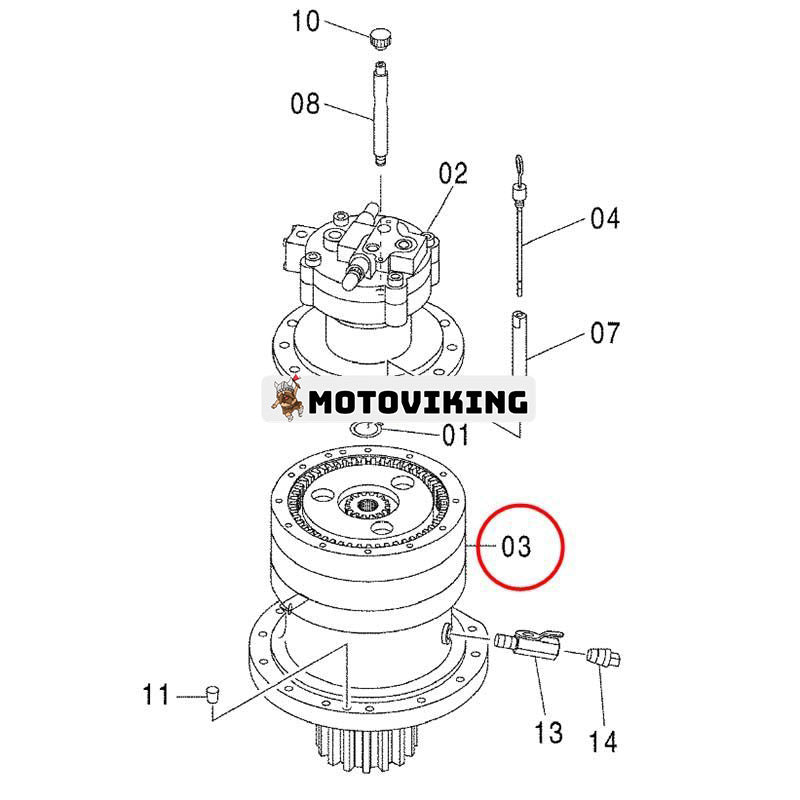 Svängväxellåda 9250921 för Hitachi grävmaskin ZX850-3 ZX870H-3 ZX870H-3F ZX870R-3 ZX870R-3F