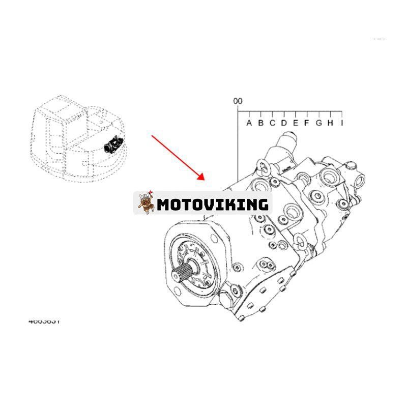 Hydraulisk huvudpump 9295140 för Hitachi grävmaskin ZX75UR-3 ZX75US-3 ZX75USK-3 ZX85US-3 ZX85USB-3