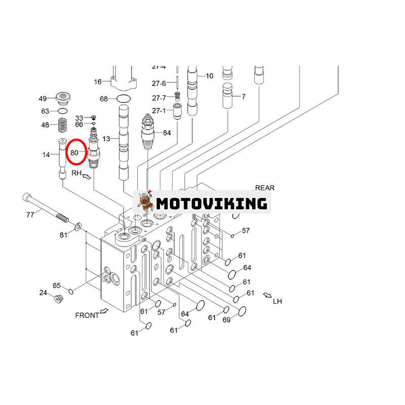 Huvudkontrollventil XKCG-00467 för Hyundai grävmaskin R290LC-9 R290LC-9MH R300LC-9A R300LC-9S R300LC-9SH