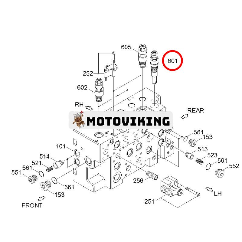 Huvudavlastningsventil XJBN-01532 för Hyundai grävmaskin HW210 R210W-9 R210W-9A R210W-9MH R210W9AMH