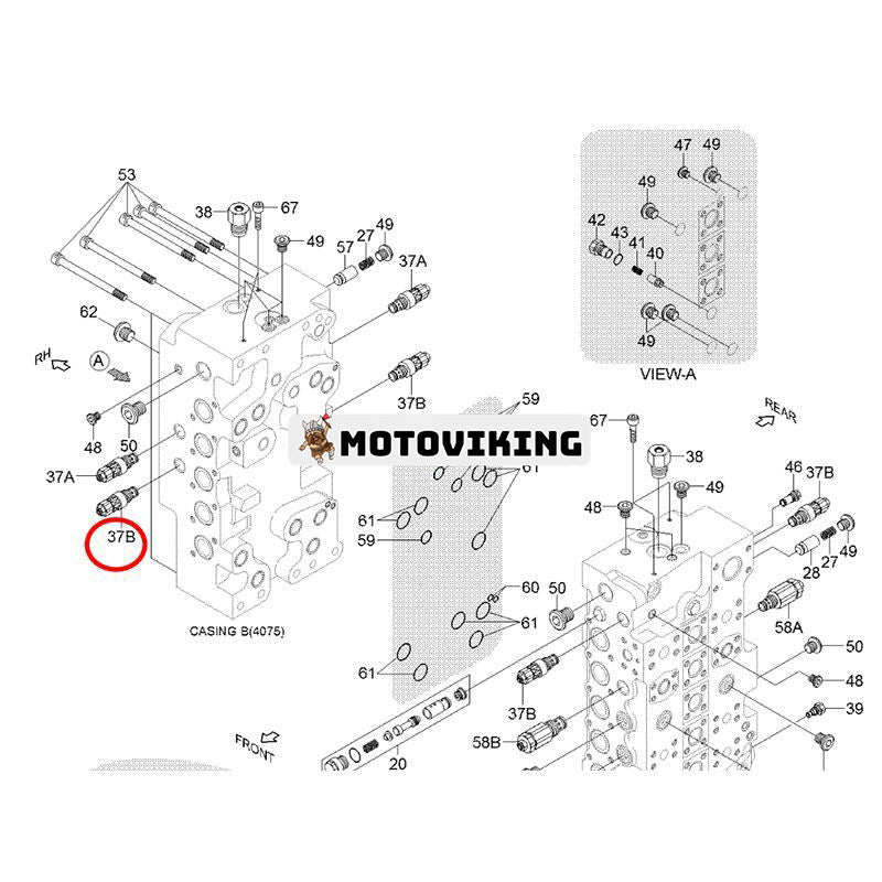 Överbelastningsventil XKAY-01480 för Hyundai grävmaskin R380LC-9 R390LC-9 R480LC-9 R480LC-9S R520LC-9 R800LC-9