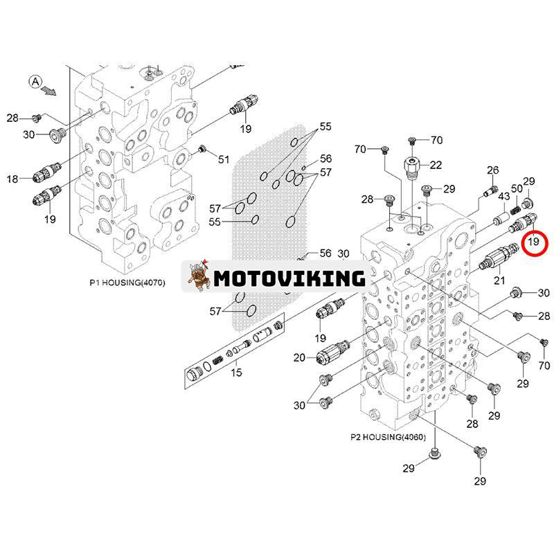 Portavlastningsventil 31QB-17760 31QB-17760K för Hyundai grävmaskin R380LC-9 R390LC-9 R430LC-9 R480LC-9 R520LC-9 R700LC-9