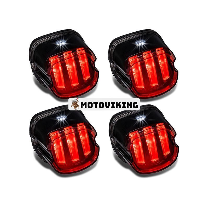 4 st LED-bromsbakljus TBL0391 för Harley Davidson motorcykel Dyna Fatboy Street Glide Softail