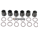 6 st Injektorhylsa med O-ring 227-2911 för Caterpillar CAT motor C15 C7 3126 3126E 3126B Grävmaskin 322C 325C 325CL