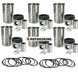 Cylinder Liner Kit 20498544 för Volvo Engine D12A D12D TAD1240GE TWD1240VE Grävmaskin EC330B LC EC360B LC EC460B LC