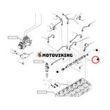 Bränslefördelarrör 504388755 för CASE-motor F3DFA613A F3HFE613B skördetröska 7240 8240 9240