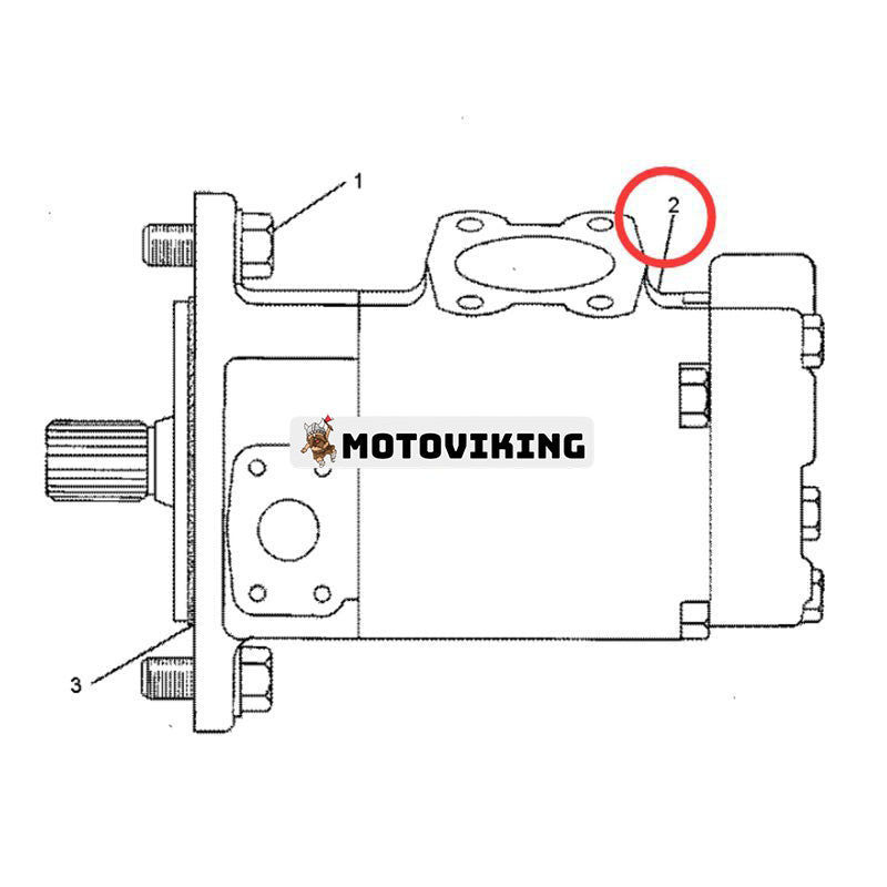 Hydraulpump 6E-2927 för Caterpillar CAT Engine 3304 Lastare 926 926A 926E