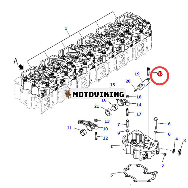 12 st Bolt 6150-81-9370 för Komatsu Engine 6D125-1 SA6D125E Grävmaskin PC400-7 PC400LC-5 PC450LC-8 PC490LC-10