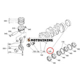 Vevaxelhylsa 1C010-23300 för Kubota Engine V3300 V3600 V3800 Hyundai 20D-7 25D-7 30D-7 33D-7 HSL850-7