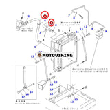 Slang 203-03-61172 203-03-61510 för Komatsu Engine 4D95 Grävmaskin PC100-6 PC120-6H PC130-6