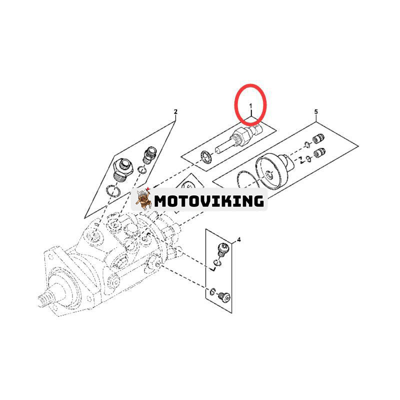 Bränsletemperatursensor RE521822 för John Deere Engine 6068 4045 3029 Lastare 310G 410G 710G 444J 770D