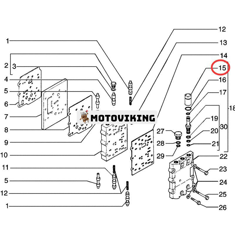 Transmissionskontrollventil magnetspole 75286969 för New Holland Loader FR120.0 FR140.2 FR180.2