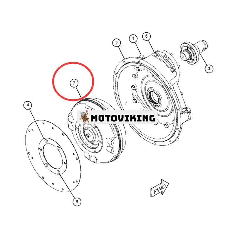 Momentomvandlare 469-3524 för Caterpillar CAT Engine C4.4 C3.6 Teleskoplastare TH336C TH337C TH3510D TH357D TH406C TL1255D TL642C TL943C TL1055