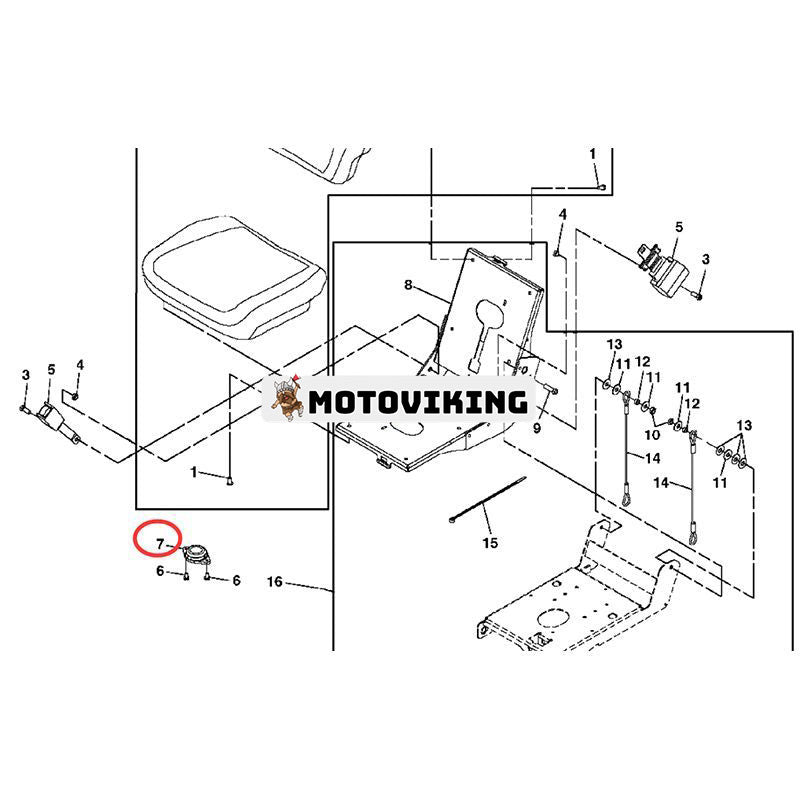 Säkerhetsbrytare AET10449 för John Deere traktor 5065E 5075E 5076E 5082E Z820A Z830A