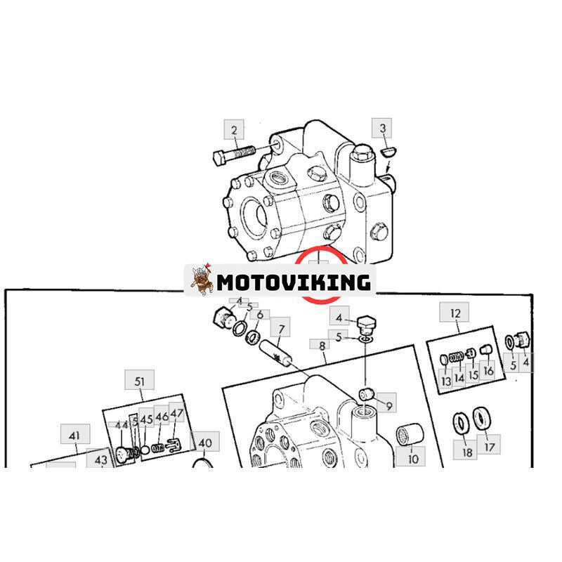 Hydraulpump AR103033 för John Deere traktor 1020 1520 2030 2040 2440 2450 2640 3140
