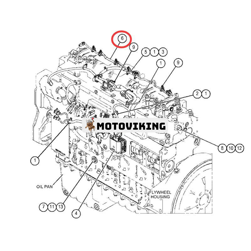 Bränsleinsprutare ledningsnät 520-1511 för Caterpillar CAT Engine C7 Grävmaskin 325D 324DL 329DL