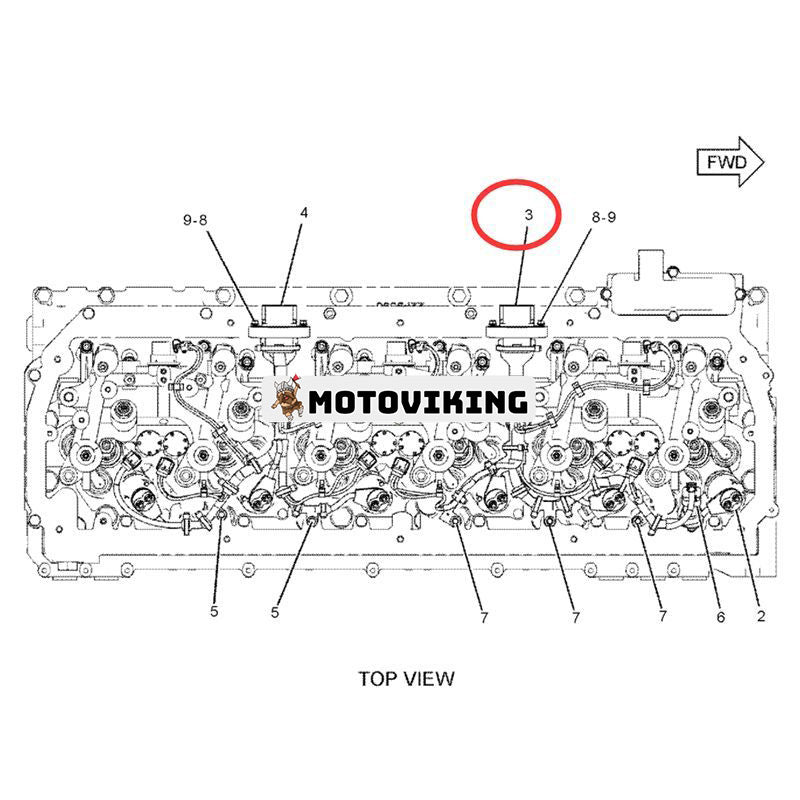 Ledningsnät 249-0093 för Caterpillar CAT Engine C11 C13