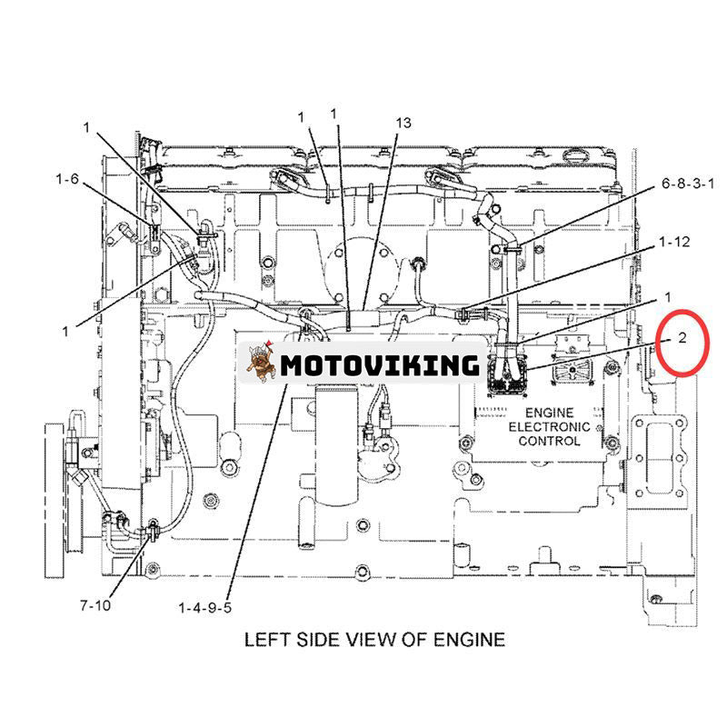 263-9001 Kabelstamme för Caterpillar CAT C15 motor OEM kvalitet