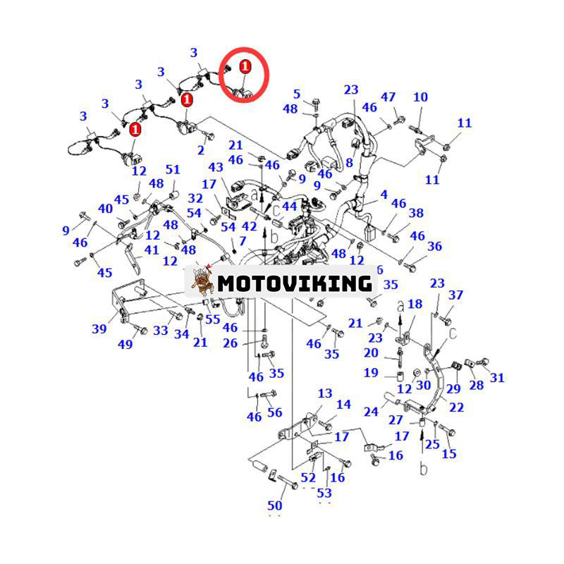 Ledningsnät 6745-81-9240 för Komatsu Engine SAA6D114E-3C Grävmaskin PC300-8 PC300-8M0 PC350-8