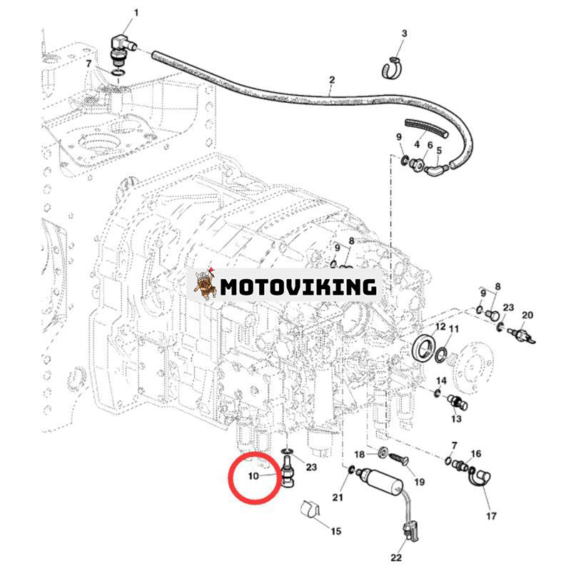 Temperaturbrytare AL81358 för John Deere Engine 4039 4045 6068 Traktor 1654 2054 5820 6100 6205 7130
