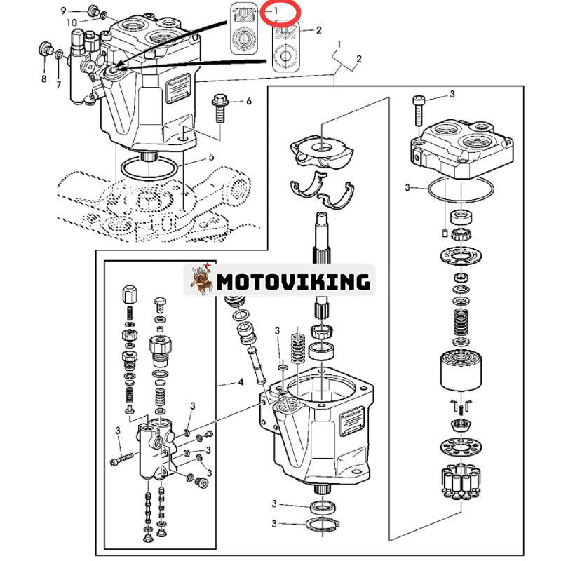 Hydraulpump AL161041 för John Deere traktor 6110 6520 6600 6620 6800 6810 6910 6150S 6920S