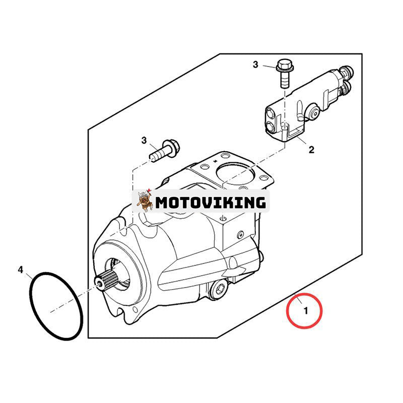 Hydraulpump AXE11707 AXE77356 för John Deere skördetröska S680 S685 S690 S780 S785 S790