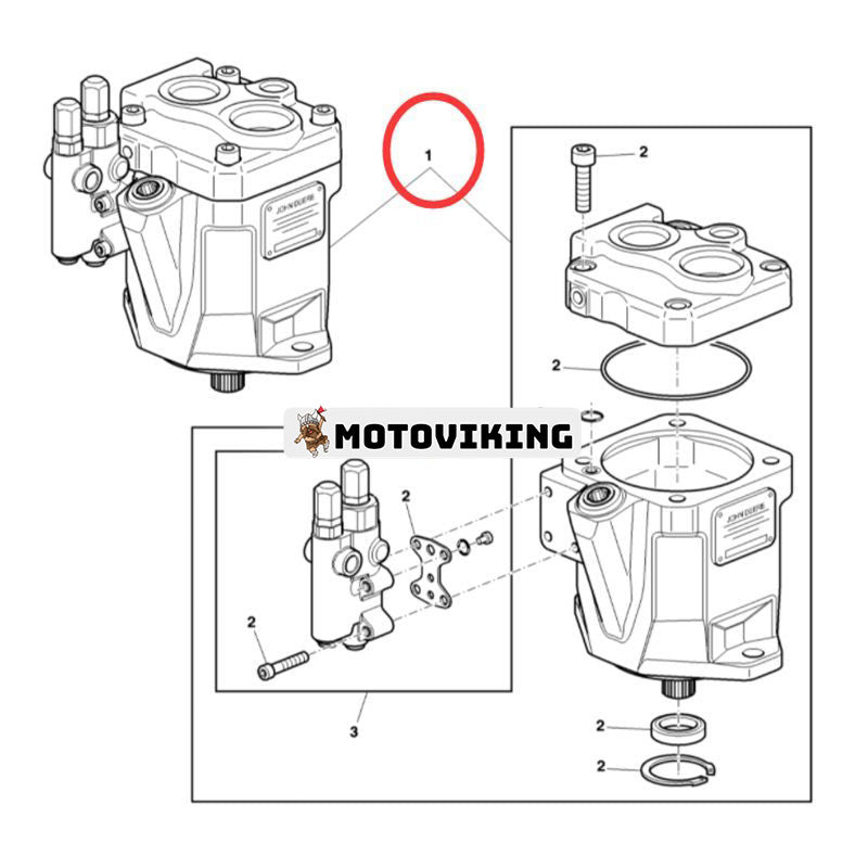 Hydraulisk axialkolvpump AL200635 för John Deere traktor 6090RC 6100RC 6110R 6130R 6140R 6145R 6155R