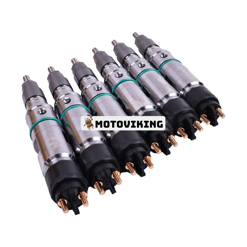 6 st Bosch bränsleinsprutare 0445120145 65.10401-7005 för Doosan Daewoo Engine DL08 DL08S