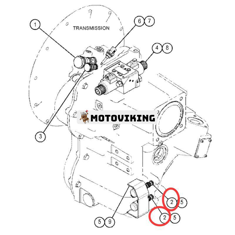 Magnetventil 2748041 för Caterpillar CAT-lastare 420F 428E 430F 432E 450F 901C 902