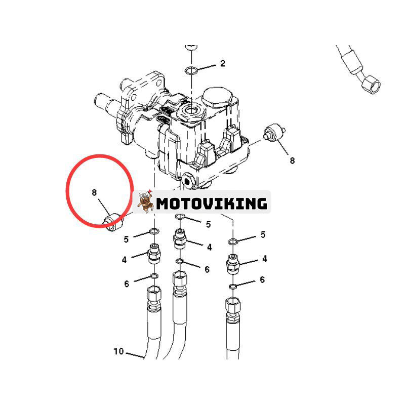 Tryckbrytare AT393721 för John Deere Lastare 310J 310SK 315SK 325K 410J 710J