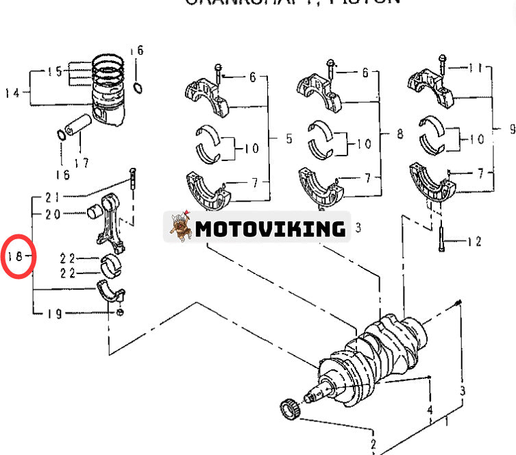 Vevstångsenhet 115026340 för Hitachi grävmaskin ZX20U ZX20UR