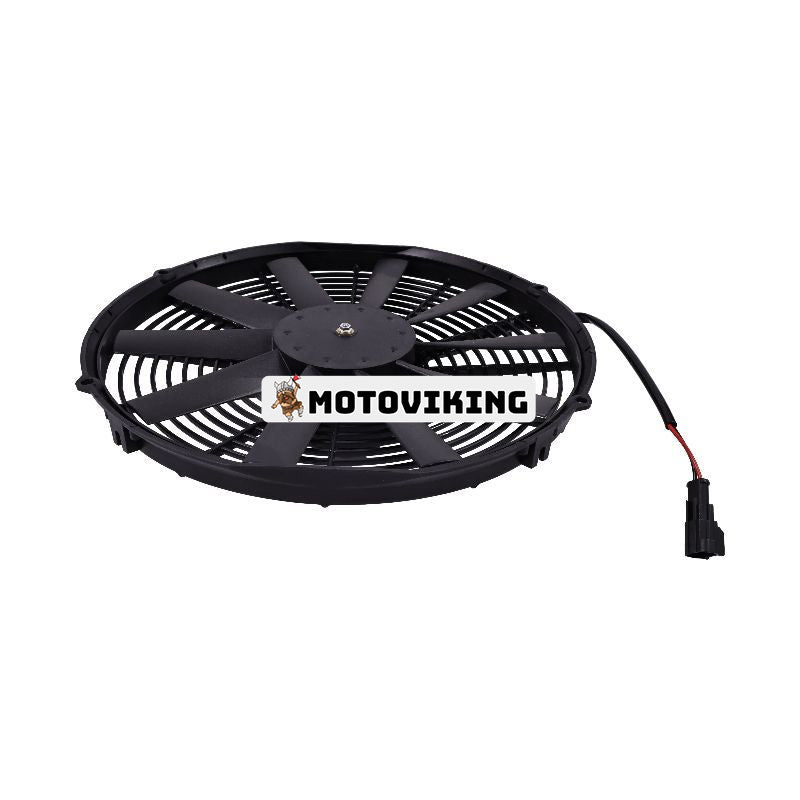 12V 14" Aftermarket Spal 30101509 VA08-AP51/C-23A Medelprofil elektrisk avdragarfläkt för grävmaskin Bulldozer Lastare Rullkran Truck Trailer