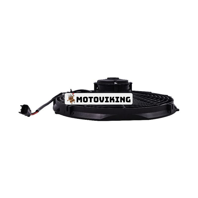 12V 14" Aftermarket Spal 30101509 VA08-AP51/C-23A Medelprofil elektrisk avdragarfläkt för grävmaskin Bulldozer Lastare Rullkran Truck Trailer