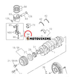 Vevstång 8980139624 för Isuzu Engine 4JG1 4JG2 Hitachi Grävmaskin EX75UR-5 ZX70 ZX75UR ZX80SB