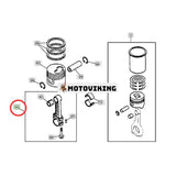 Vevstång 8980139624 för Isuzu Engine 4JG1 4JG2 John Deere grävmaskin 75C 80C