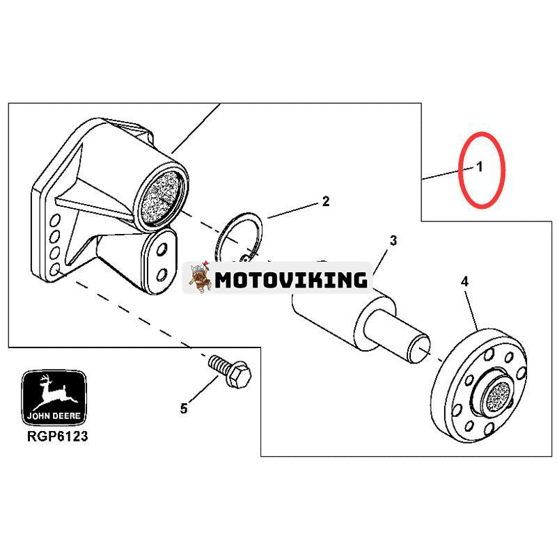 Fläktdrift RE500539 för John Deere Engine 4045 6068 3029 Lastare 260 270 280 310J 325J 410G