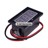 12V 2,5-30V DC Vattentät Monitor Batterimätare Automätare Digital Voltmeter LED