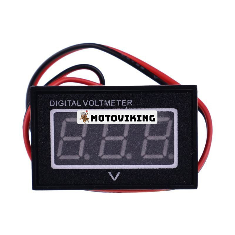 12V 2,5-30V DC Vattentät Monitor Batterimätare Automätare Digital Voltmeter LED