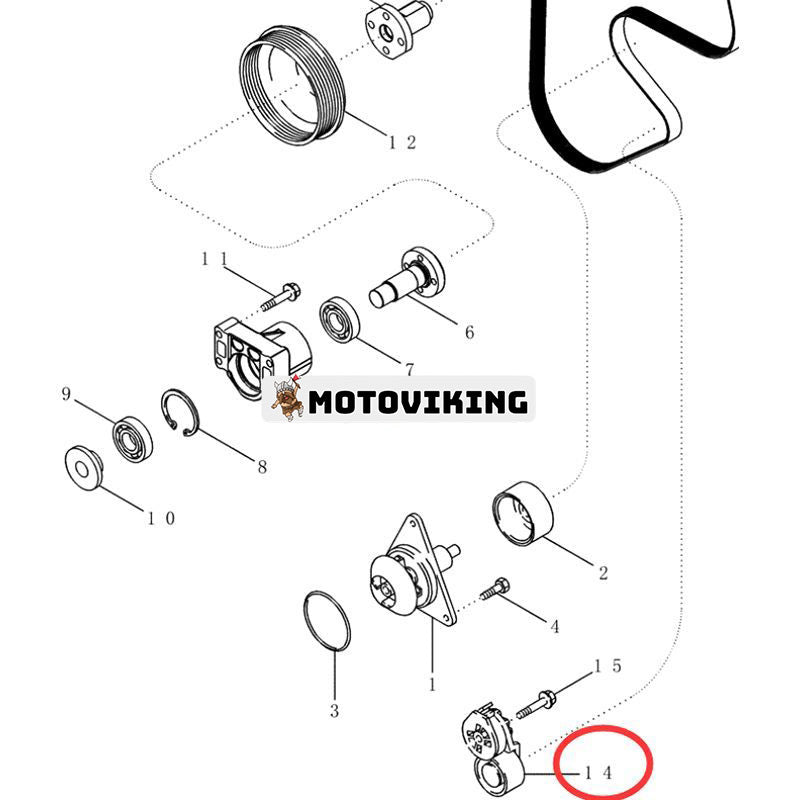 Remsträckare 87409564 för Ford New Holland Tractor TG255 TG285 TG210 TJ330