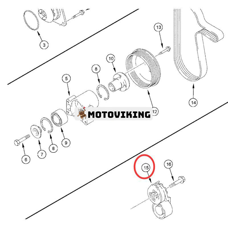 Remsträckare 87409564 för CASE Engine PX190 PX215 PX240 Traktor MX210 MX230 MX255 MX285 MX240 MX270