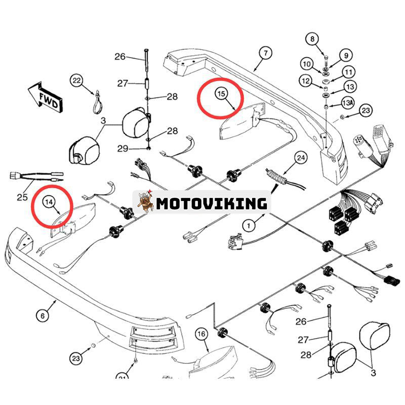 LH & RH Front Turn Lamp 131797A1 131796A1 för CASE Loader 570LXT 570MXT 570N EP 570NXT 580L 580SL 590L 590SL