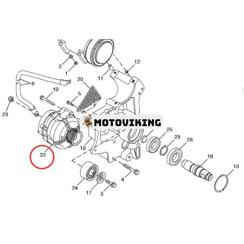 12V Generator RE210793 för John Deere traktor 7270R 7290R 7630 7730 7830 7930 8130 8230