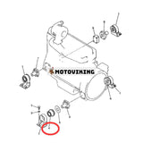 4 st motormonteringsgummikudde 205-01-71111 för Komatsu grävmaskin PC200-3 PC220-3 PC240-3K