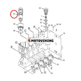 Avlastningsventil 352-7116 för Caterpillar CAT Engine C6.4 C7.1 Grävmaskin 330 336 326 340 320E 323 324D 325DL 326F 329E 330D 336D