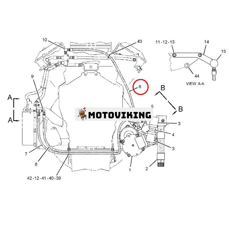 Slang 7V-1073 för Caterpillar CAT Engine 3408 3412E 3508 3512 3608 3612 3618 C27 C32 Grävmaskin 225