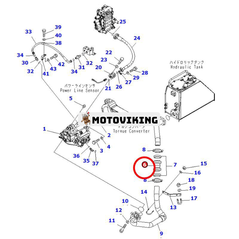 Koppling 07332-02400 för Komatsu Engine SA6D140-2 schaktare D150A-1 D275A-2 D375A-6 D375A-8 D85EX-15 D85PX-15 D275AX-5