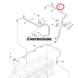 Bränsletillförselrör 3904206 för Cummins Engine B3.9 4B3.9 4BT3.9 4BTA3.9 ISB QSB Hyundai Grävmaskin R130LC R130LC-3 R130W