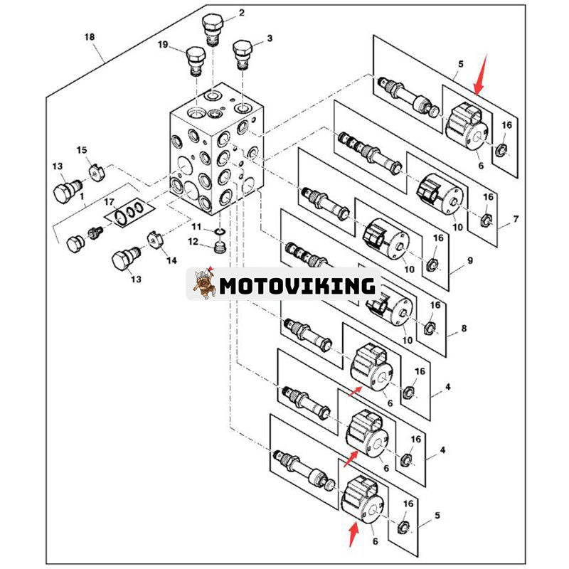 12V magnetspole AN302300 för John Deere 2510H CH330 7760 CP20 CP690 4720 4730 4830 4930 4940