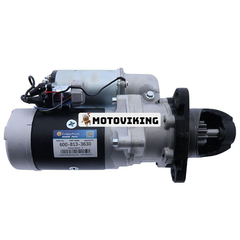 24V 12T Startmotor 600-813-3630 för Komatsu 6D125-1 S6D125-1 SA6D140-1 motor